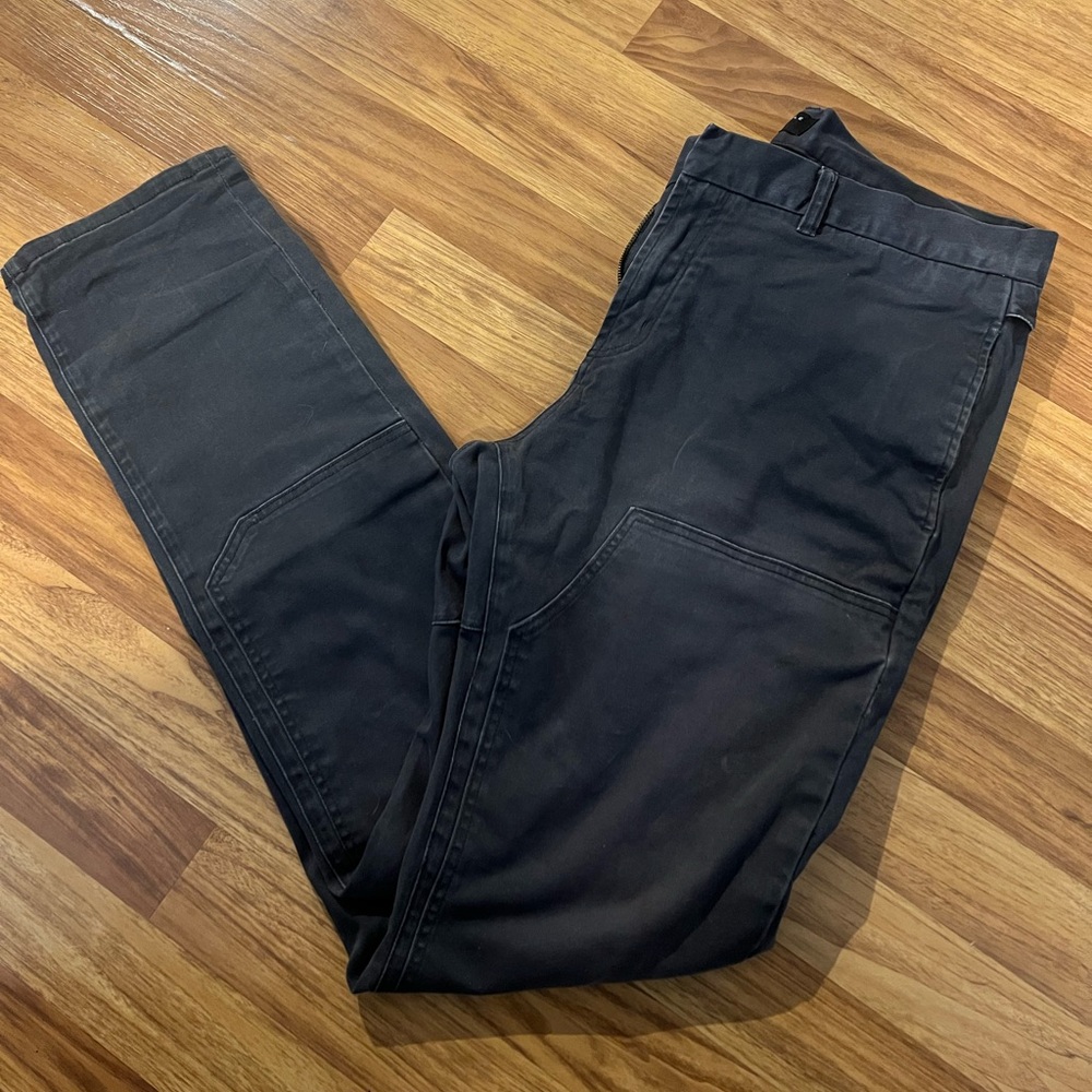 Richie Le double knee pants Size 34 Dark Grey & Black